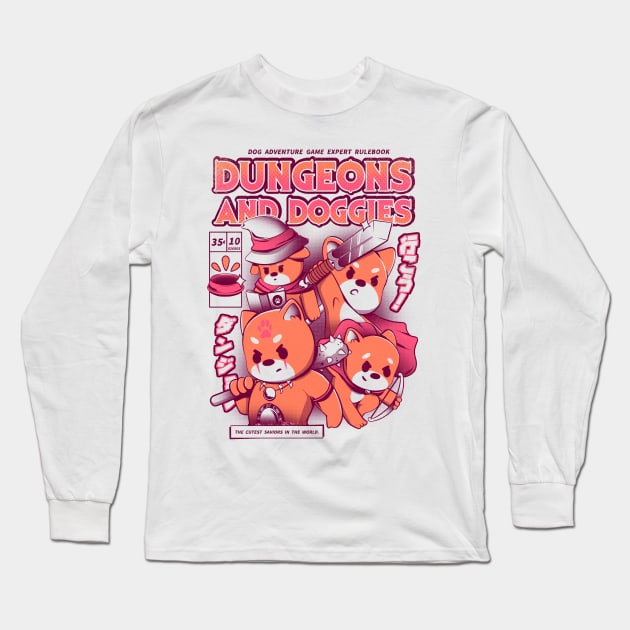 Dungeon and Doggies Long Sleeve T-Shirt by Ilustrata